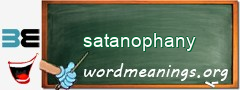 WordMeaning blackboard for satanophany